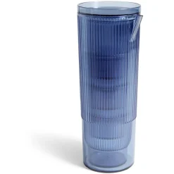 Gifi Carafe 1,1L + 4 verres 300mL polystyrène et silicone bleu| Vaisselle Et Accessoires De Table