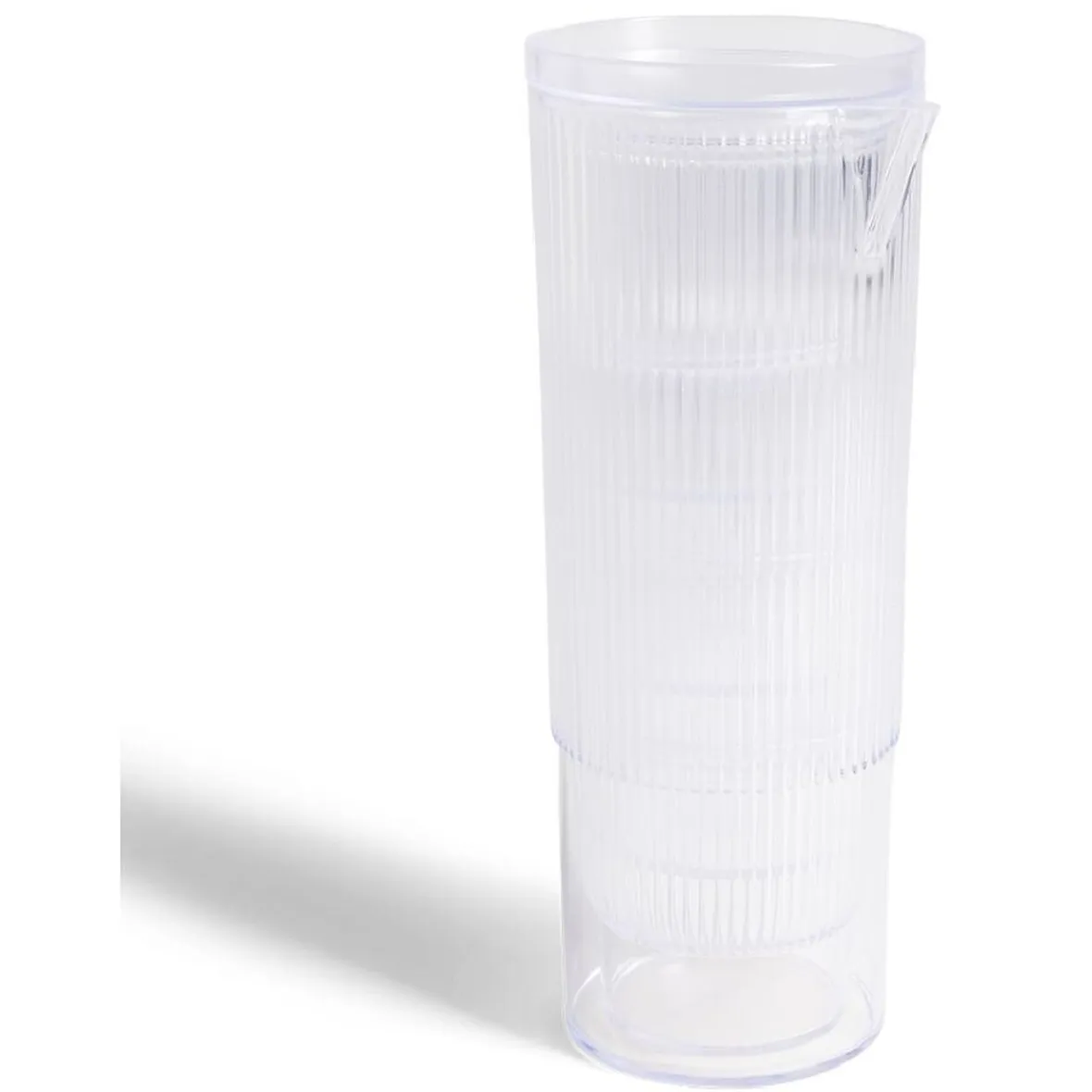 Vaisselle Et Accessoires De Table<Gifi Carafe 1,1L + 4 verres 300mL polystyrène et silicone transparent
