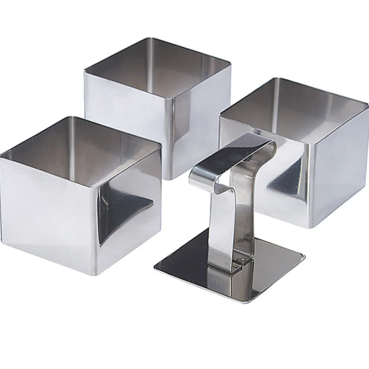 Cuisson<Gifi Carré de présentation X3 et poussoir
