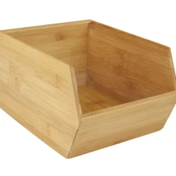 Rangement De Cuisine<Gifi Casier en bambou empilable