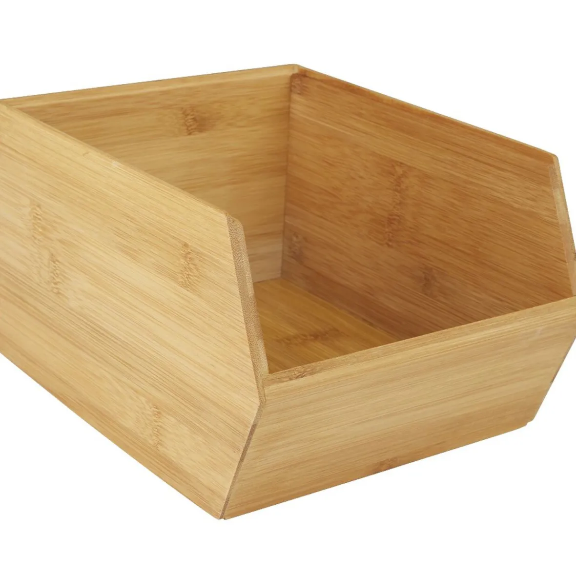 Rangement De Cuisine<Gifi Casier en bambou empilable