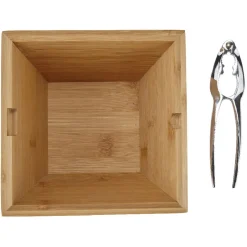 Préparation Culinaire<Gifi Casse-noix avec bol en bambou naturel