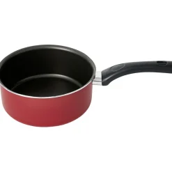 Cuisson<Gifi Casserole aluminium antiadhésive noir et rouge Ø 18 cm