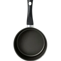 Cuisson<Gifi Casserole aluminium antiadhésive noir et rouge Ø 18 cm