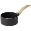 Cuisson<Gifi Casserole antiadhérente poignée soft touch beige et noir Ø14cm