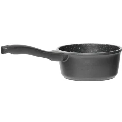 Cuisson<Gifi Casserole en fonte aluminium effet pierre 18 cm