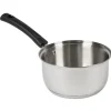 Cuisson<Gifi Casserole inox avec poignée bakélite noir ø 14 cm