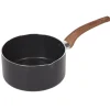 Cuisson<Gifi Casserole noire manche effet bois Ø 18
