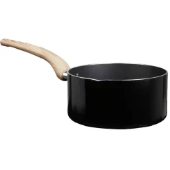 Cuisson<Gifi Casserole noire manche effet bois Ø 20