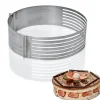 Cuisson<Gifi Cercle à pâtisserie extensible spécial génoise inox