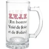 Vaisselle Et Accessoires De Table<Gifi Chope à bière verre transparent inscription Champion de levée de coude