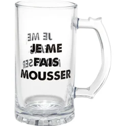 Vaisselle Et Accessoires De Table<Gifi Chope à bière verre transparent inscription Champion de levée de coude