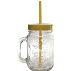 Gifi Chope transparente avec couvercle coloré et paille X 6| Vaisselle Et Accessoires De Table