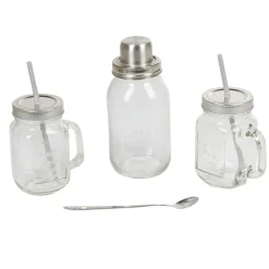Gifi Coffret à cocktail avec shaker inox| Vaisselle Et Accessoires De Table