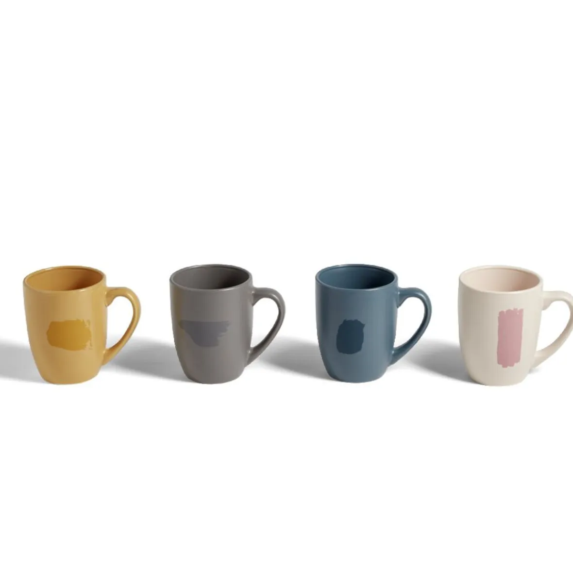 Gifi Coffret 4 mug faïence 35cl| Vaisselle Et Accessoires De Table
