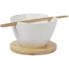 Gifi Coffret bol à Ramen avec support et baguettes| Vaisselle Et Accessoires De Table