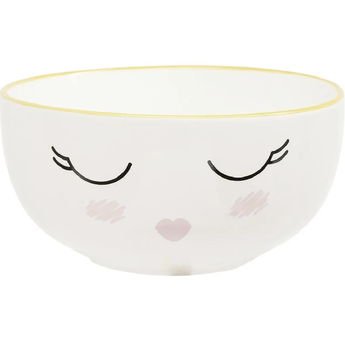 Gifi Coffret bol et mug en porcelaine sleepy rose| Vaisselle Et Accessoires De Table