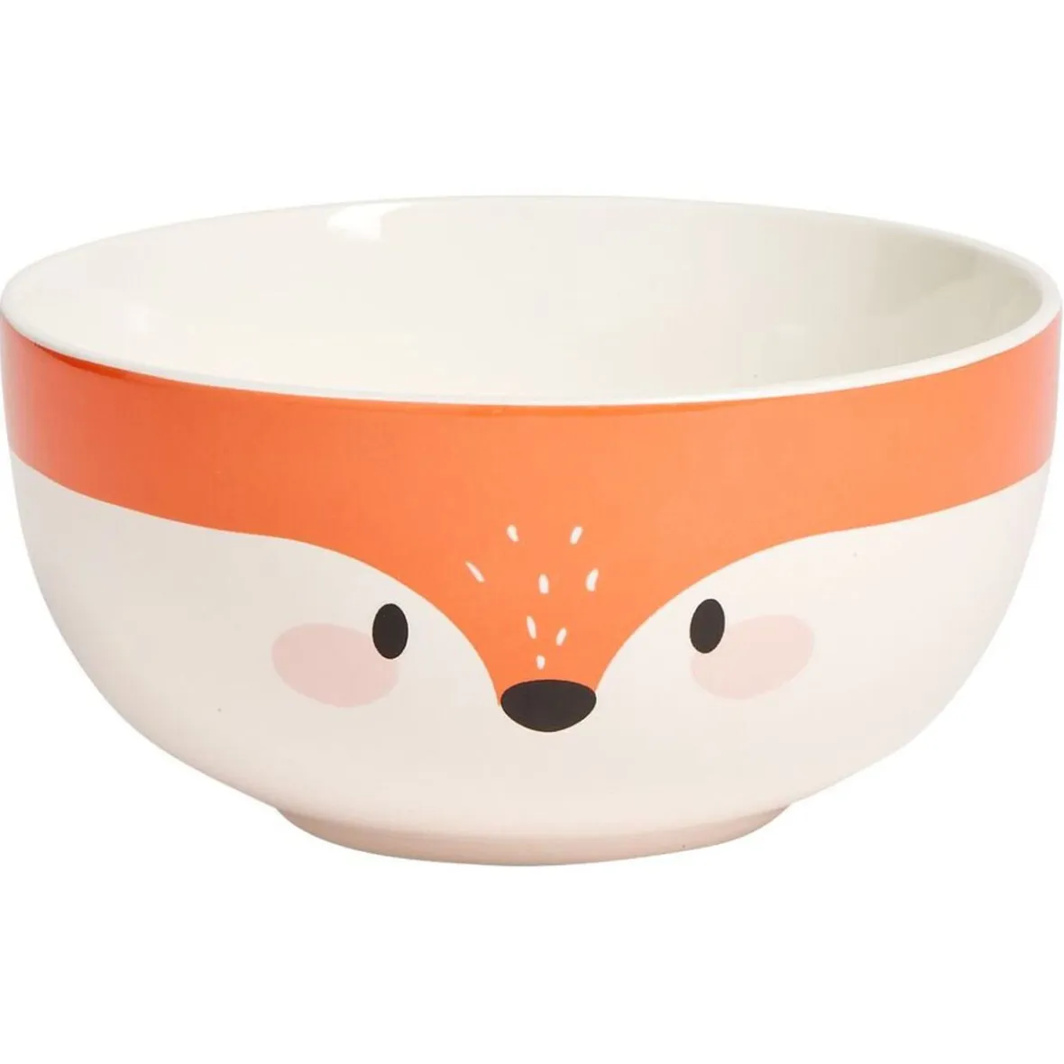Gifi Coffret bol et mug en porcelaine renard orange| Vaisselle Et Accessoires De Table