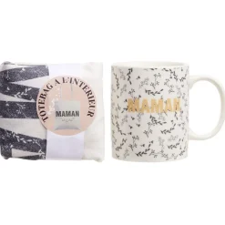 Gifi Coffret cadeau Maman Mug + Tote bag| Vaisselle Et Accessoires De Table