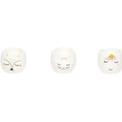Gifi Coffret coquetier x3 motif tête animal| Vaisselle Et Accessoires De Table