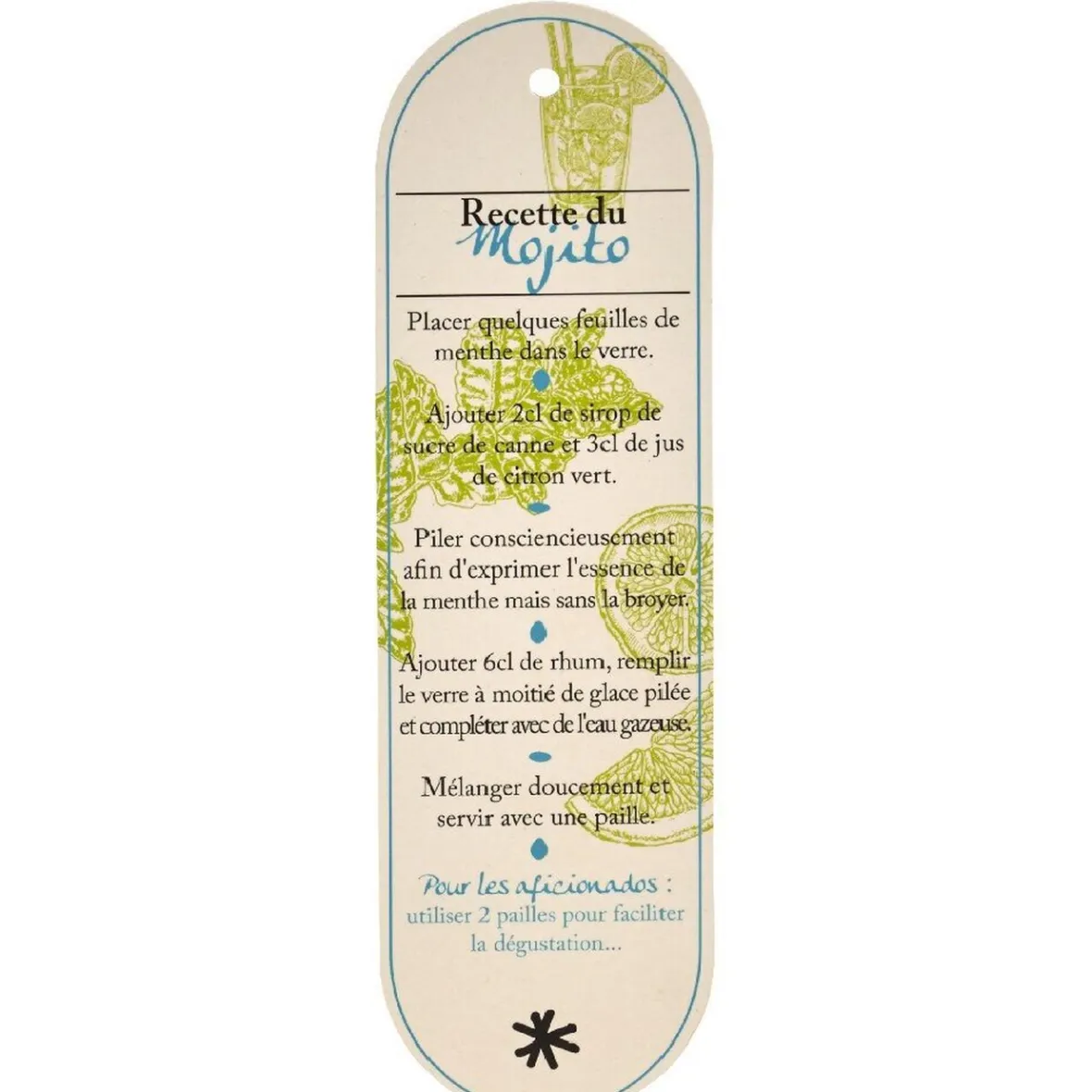 Gifi Coffret "Fan de Mojito" 5 pièces| Vaisselle Et Accessoires De Table