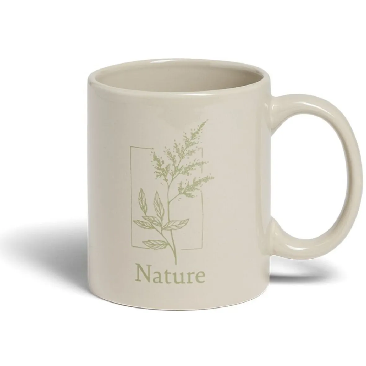 Gifi Coffret mug 330ml et bouillotte 600ml nature vert| Vaisselle Et Accessoires De Table