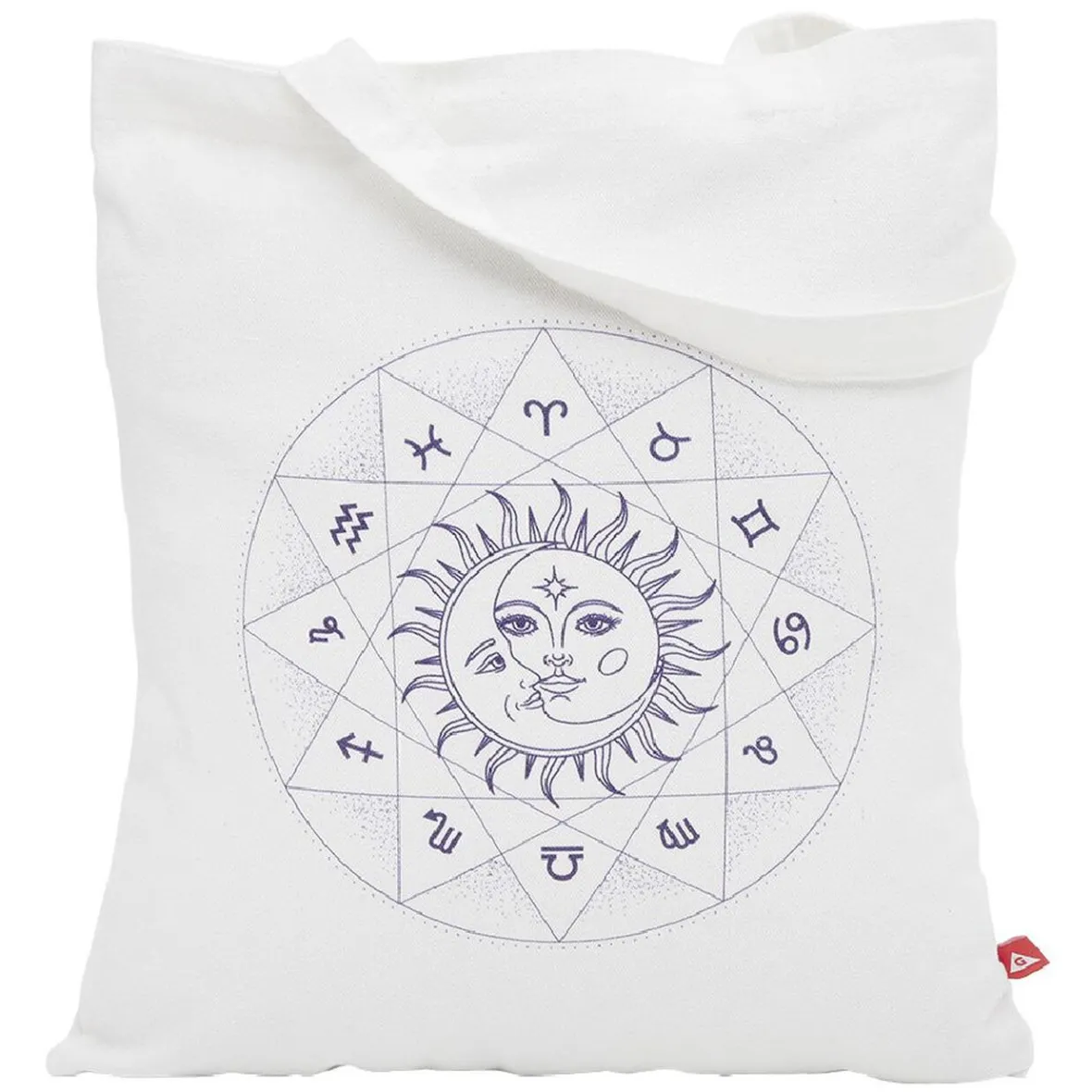 Gifi Coffret mug 330ml et tote bag signe du zodiaque blanc et violet| Vaisselle Et Accessoires De Table