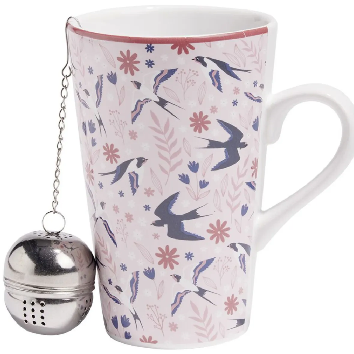 Gifi Coffret mug XL en porcelaine avec cuillère| Vaisselle Et Accessoires De Table