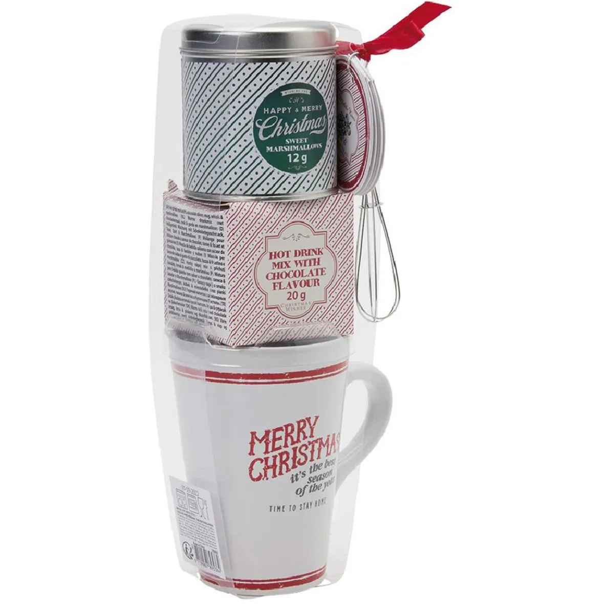 Gifi Coffret mug XXL avec boisson et biscuits Noël Traditionnel| Vaisselle Et Accessoires De Table