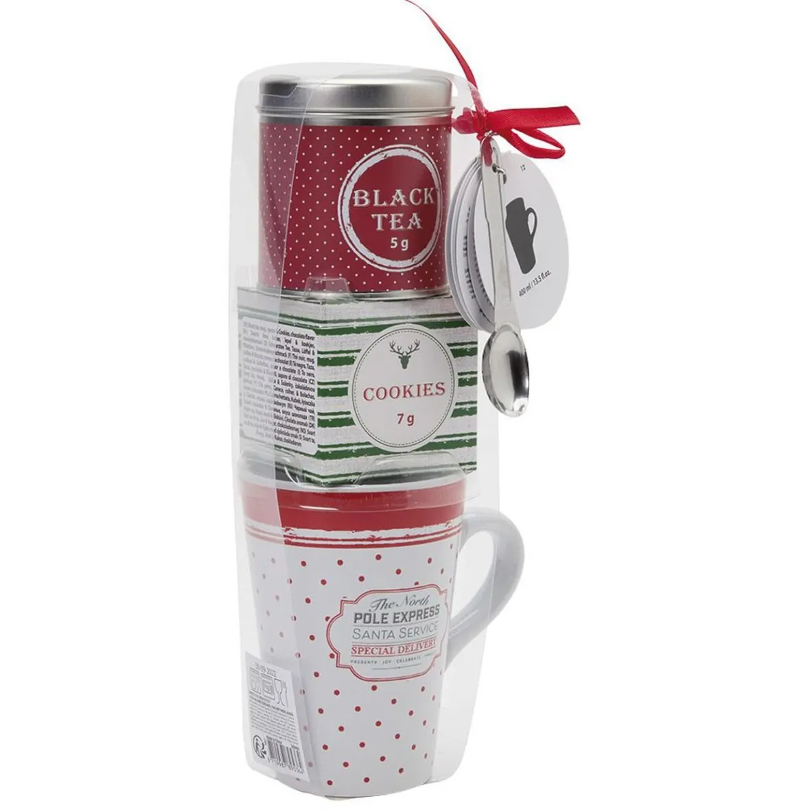 Gifi Coffret mug XXL avec boisson et biscuits Noël Traditionnel| Vaisselle Et Accessoires De Table
