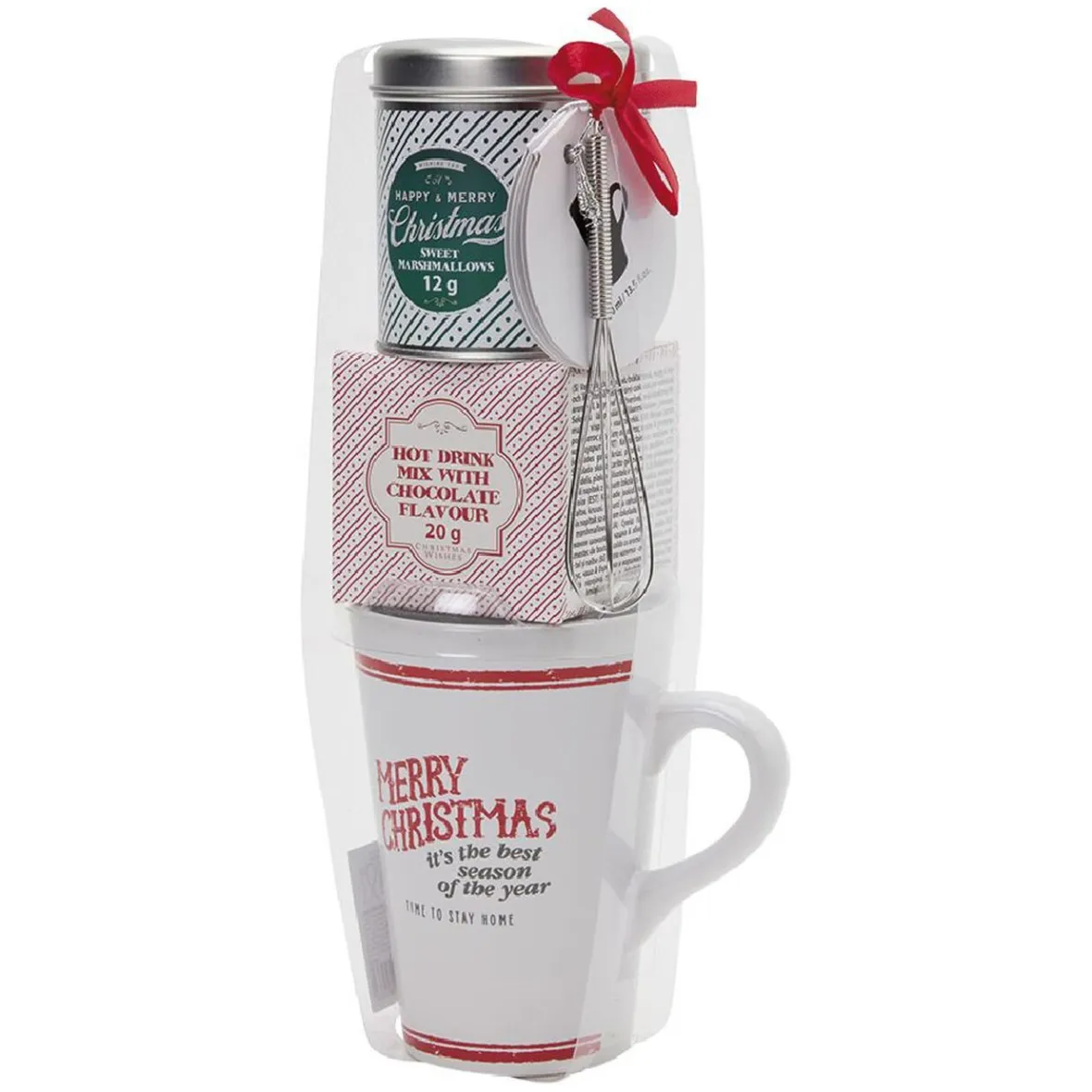Gifi Coffret mug XXL avec boisson et biscuits Noël Traditionnel| Vaisselle Et Accessoires De Table
