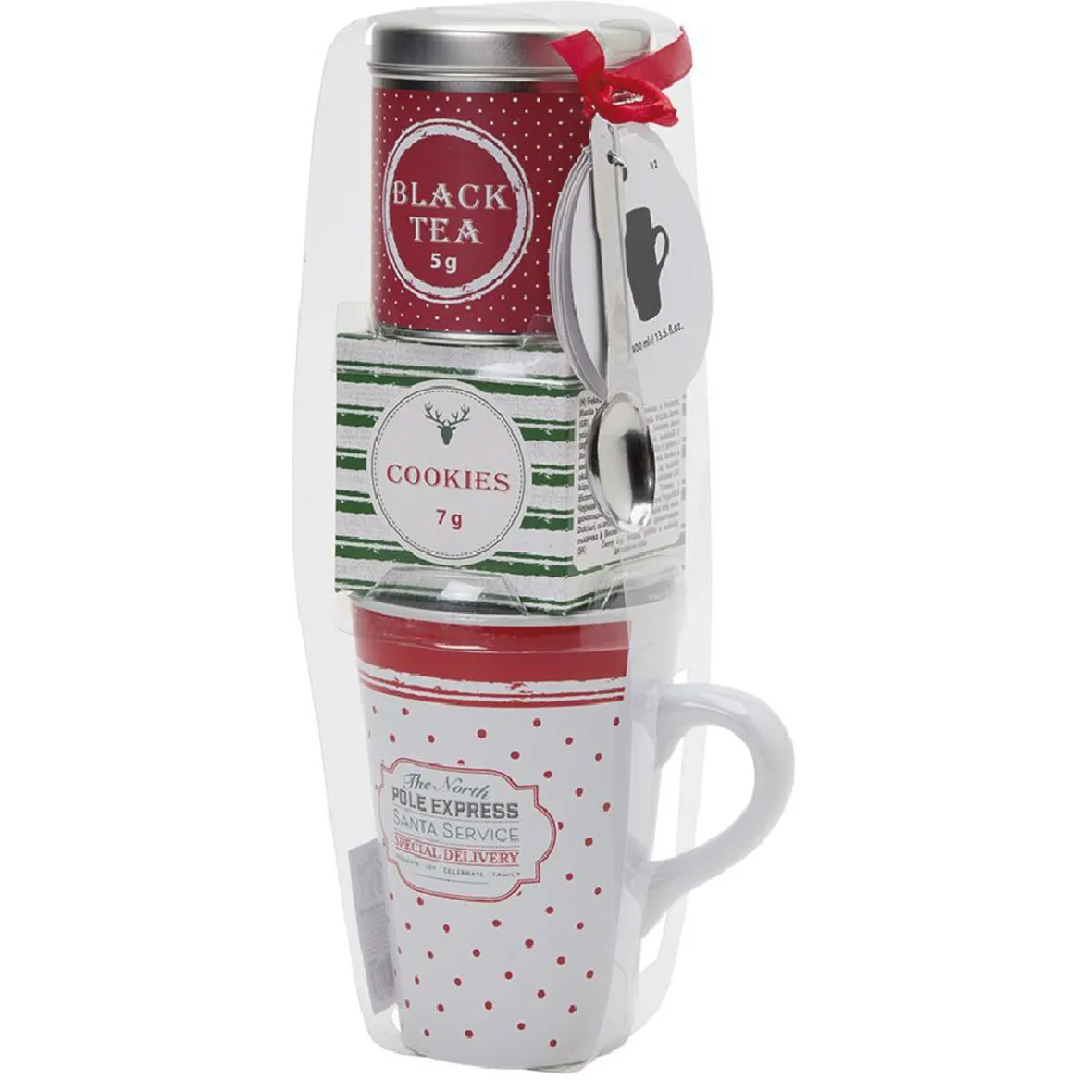 Gifi Coffret mug XXL avec boisson et biscuits Noël Traditionnel| Vaisselle Et Accessoires De Table