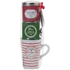 Gifi Coffret mug XXL avec boisson et biscuits Noël Traditionnel| Vaisselle Et Accessoires De Table