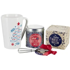 Gifi Coffret Mug XXL avec boisson et gourmandises Noël Scandinave| Vaisselle Et Accessoires De Table