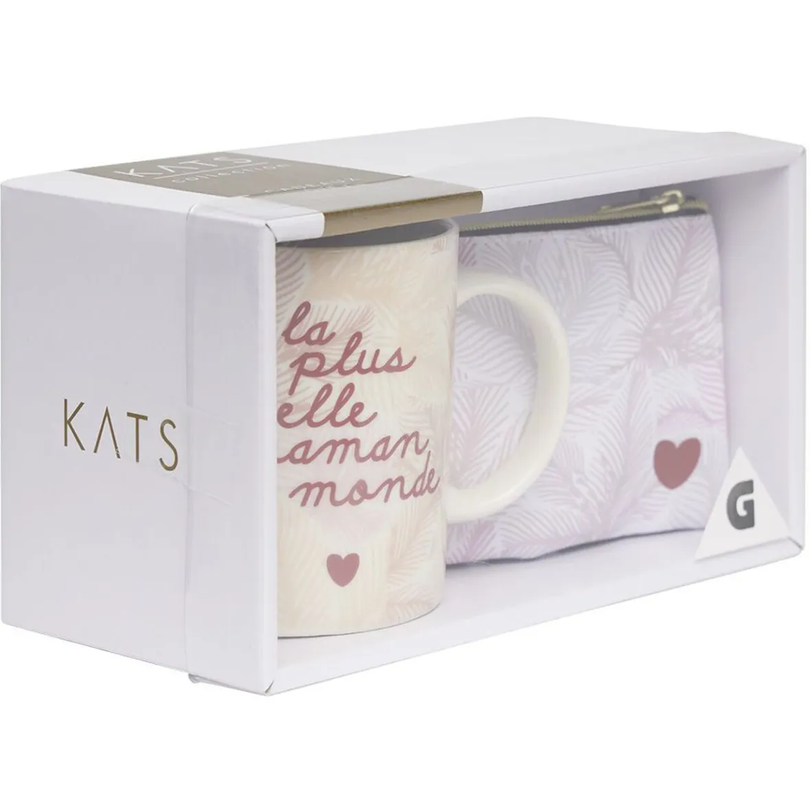 Gifi Coffret trousse avec mug porcelaine| Vaisselle Et Accessoires De Table
