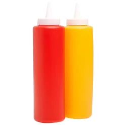 Gifi Contenant à sauce ketchup et moutarde x2| Vaisselle Et Accessoires De Table