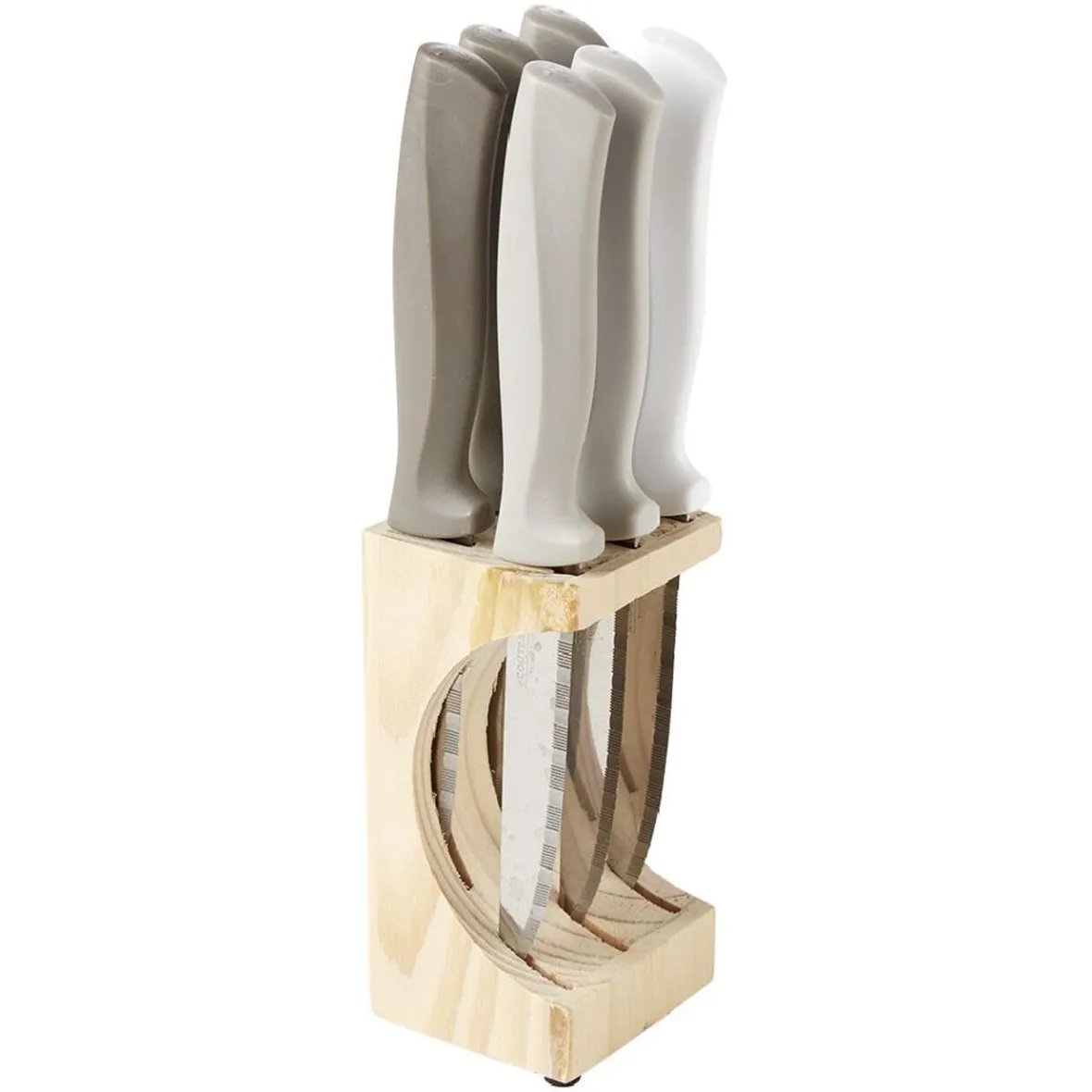 Préparation Culinaire<Gifi Coouteau à steak inox x6 et bloc en pin