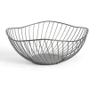 Rangement De Cuisine<Gifi Corbeille à fruits design filaire métal noir Ø25xH12cm