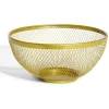 Rangement De Cuisine<Gifi Corbeille à fruits en métal maillage doré Ø26xH13cm