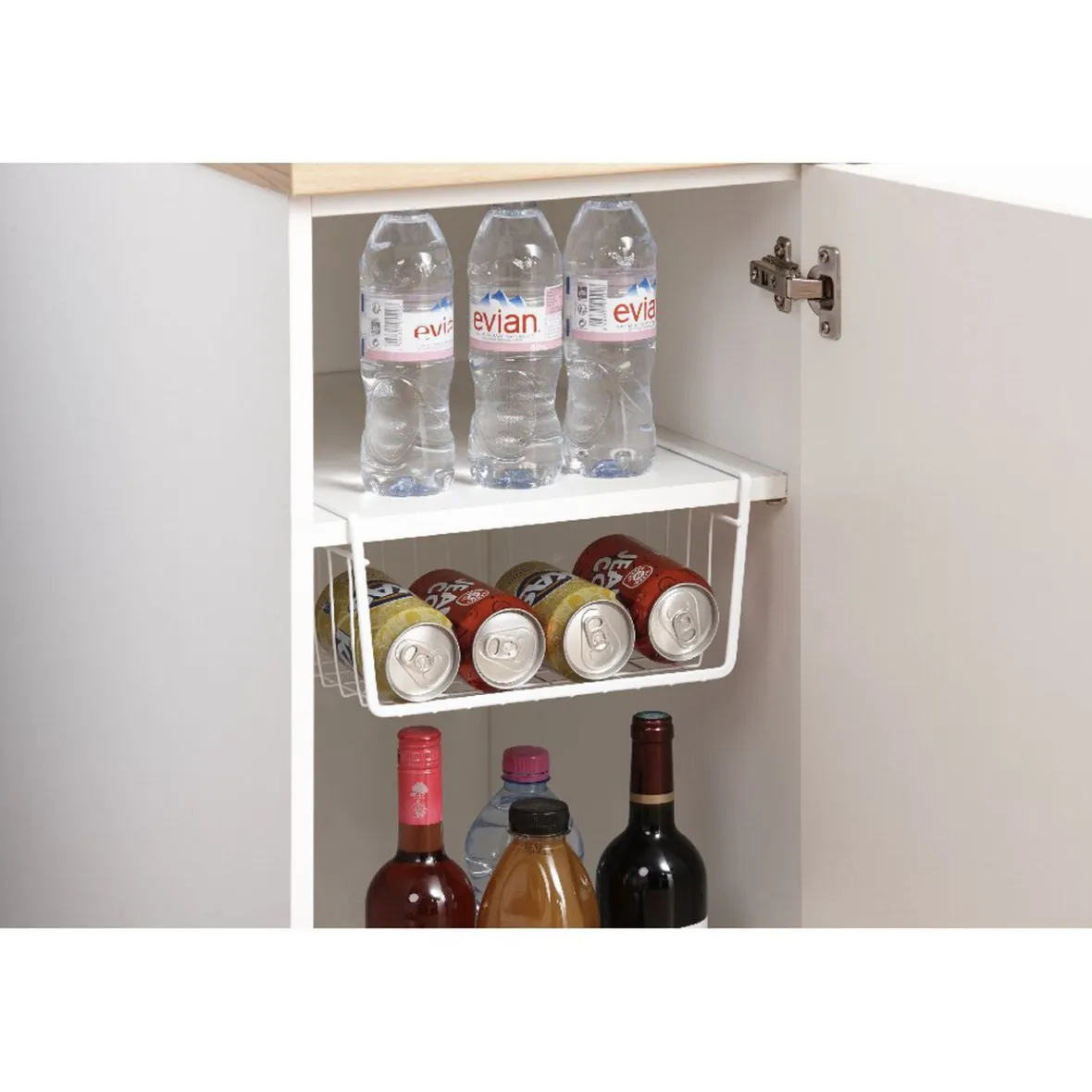 Rangement De Cuisine<Gifi Corbeille blanche à suspendre Metaltex