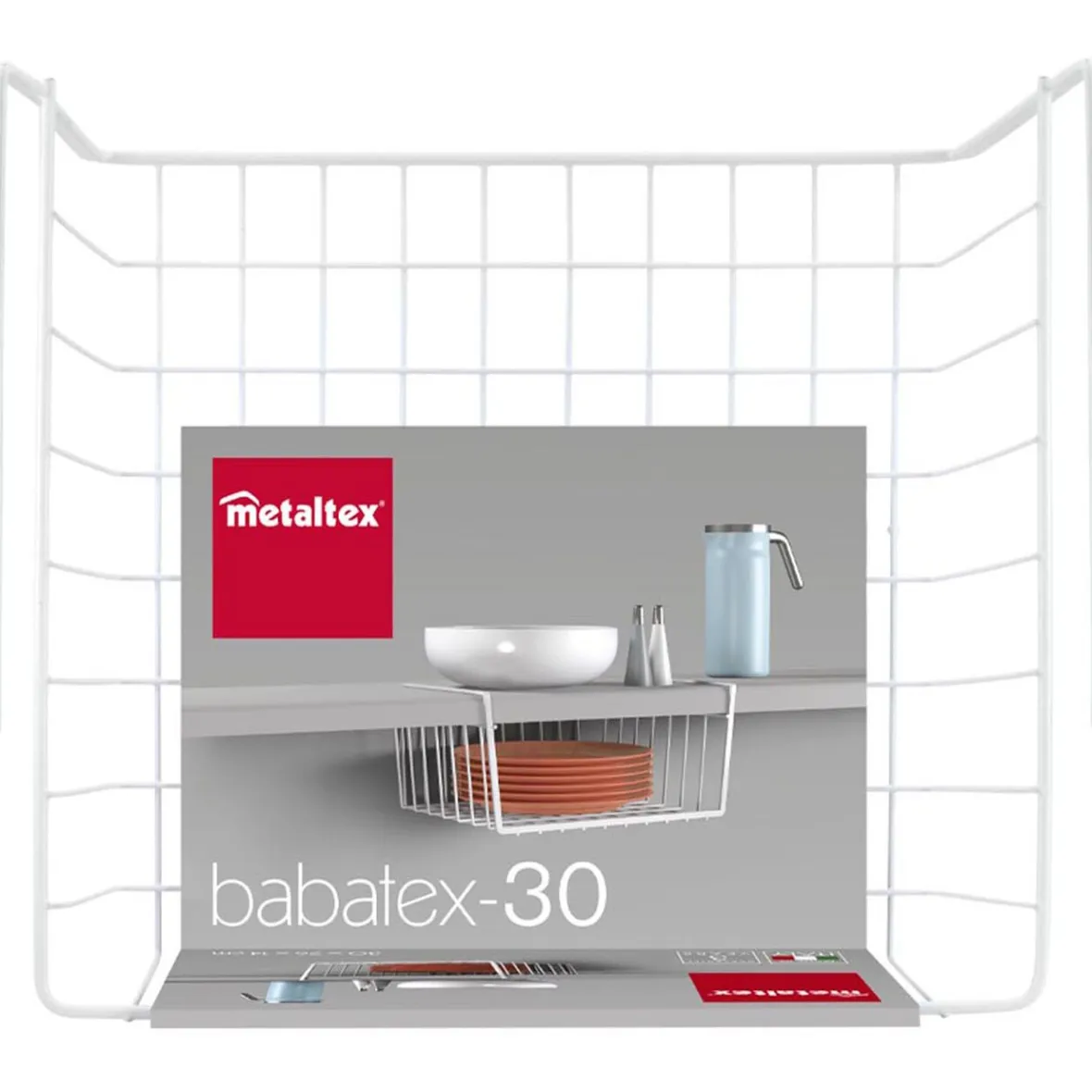 Rangement De Cuisine<Gifi Corbeille blanche à suspendre Metaltex