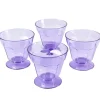 Gifi Coupe à glace plastique violette x4| Vaisselle Et Accessoires De Table
