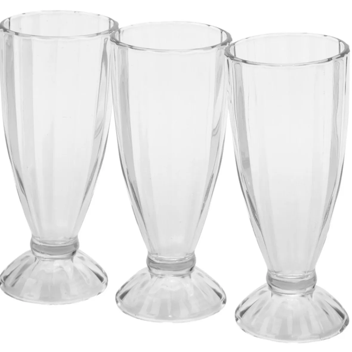 Gifi Coupe à glace transparent sundae milkshake 350 ml x3| Vaisselle Et Accessoires De Table