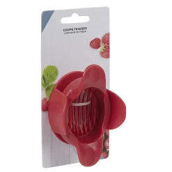 Préparation Culinaire<Gifi Coupe fraise lames inox acrylique rouge
