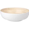 Gifi Coupelle blanche en bambou forme ronde| Vaisselle Et Accessoires De Table
