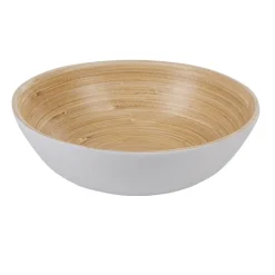 Vaisselle Et Accessoires De Table<Gifi Coupelle blanche en bambou forme ronde