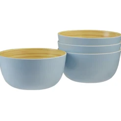 Gifi Coupelle bleu en bambou x 4| Vaisselle Et Accessoires De Table