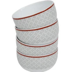 Vaisselle Et Accessoires De Table<Gifi Coupelle design oreige bord orange et motifs gris x4