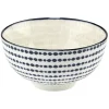 Gifi Coupelle en porcelaine décor blanc et bleu| Vaisselle Et Accessoires De Table