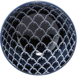 Gifi Coupelle en porcelaine décor blanc et bleu| Vaisselle Et Accessoires De Table